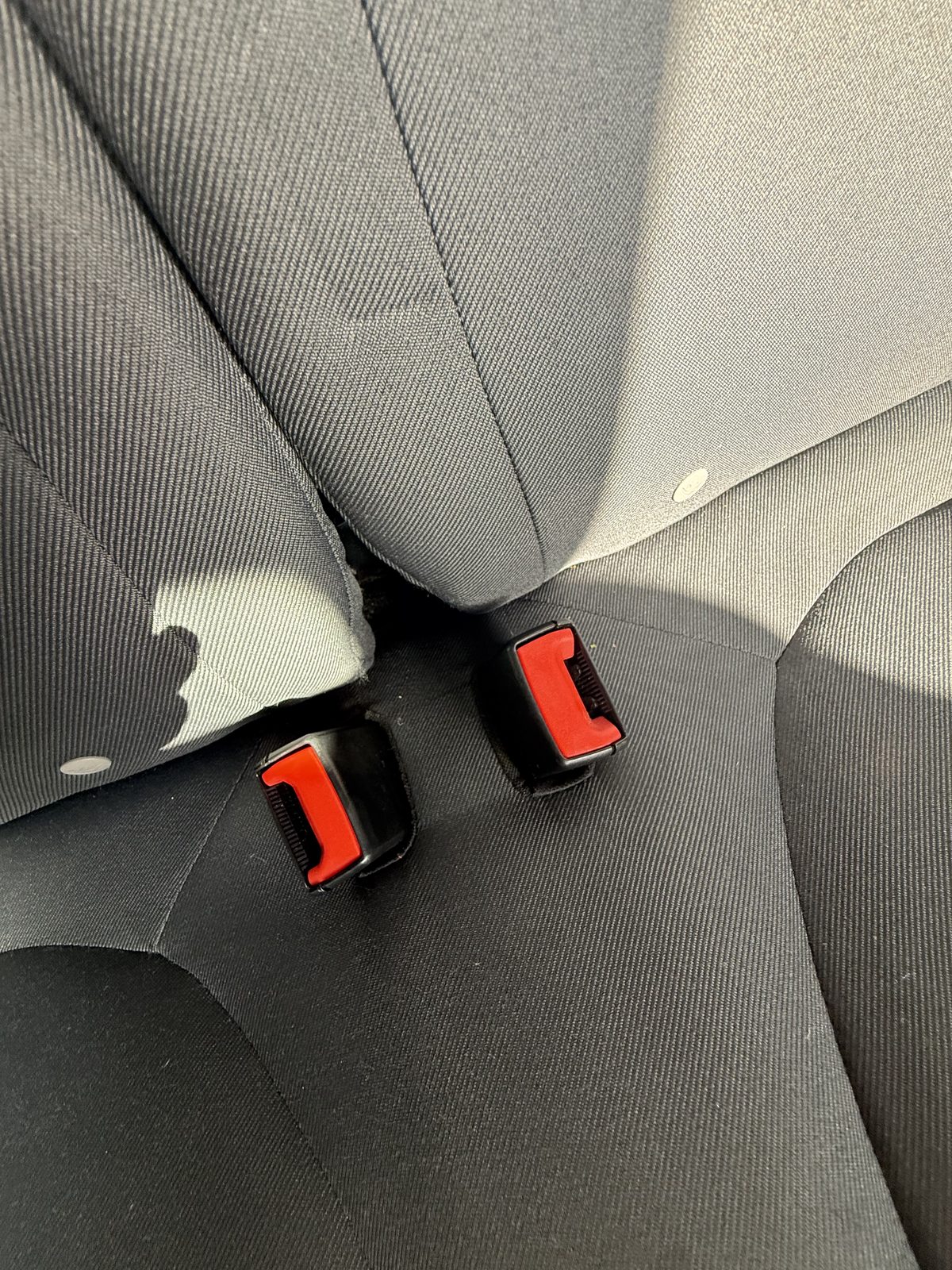 The same seat area, mildew spot fully lifted and clean